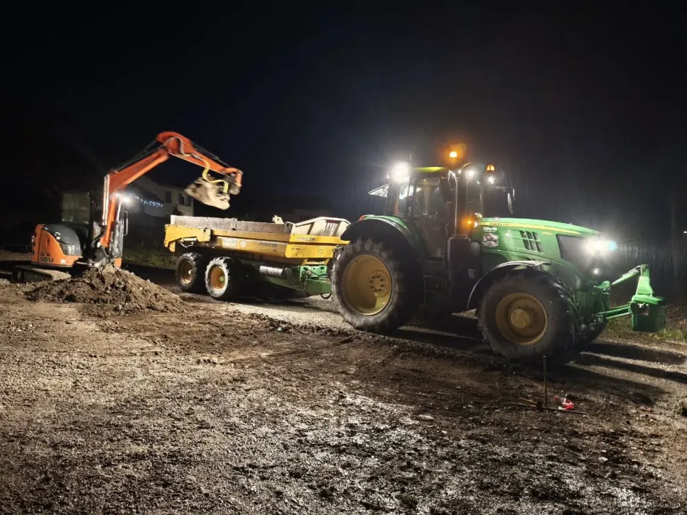 Défrichage de terrains à Anglefort